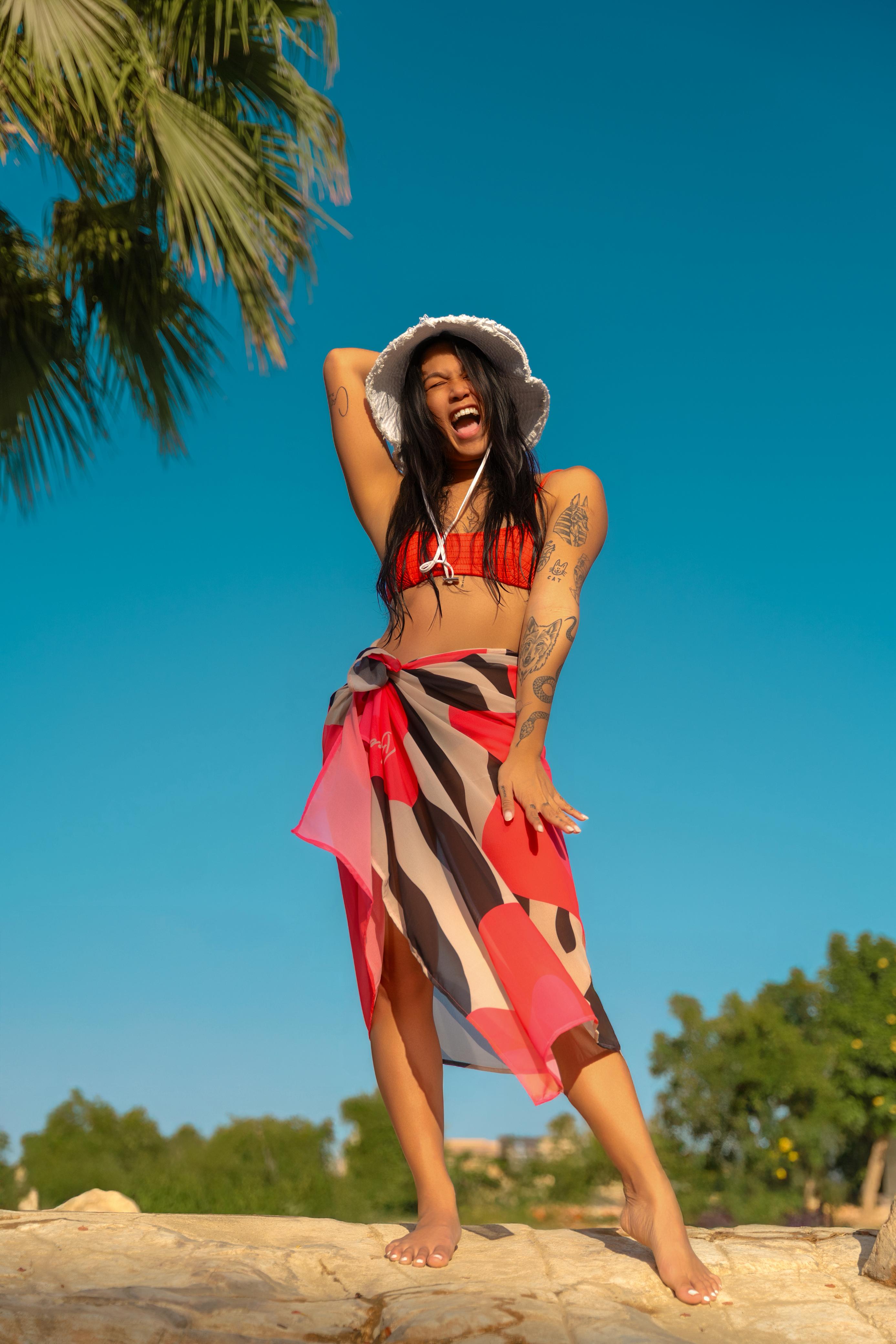 Zebra Bloom Cover Up