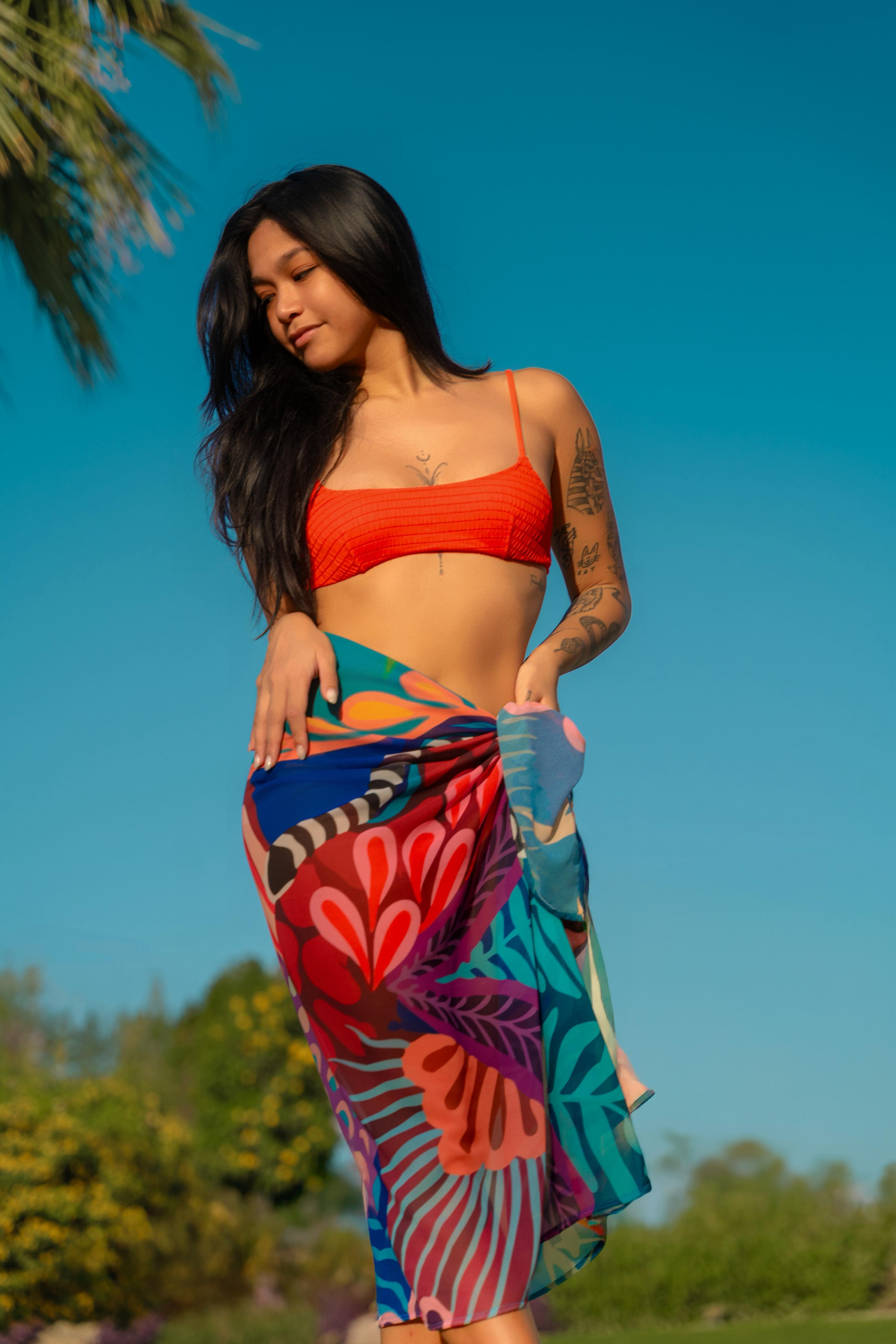 Coral Carnival Cover Up