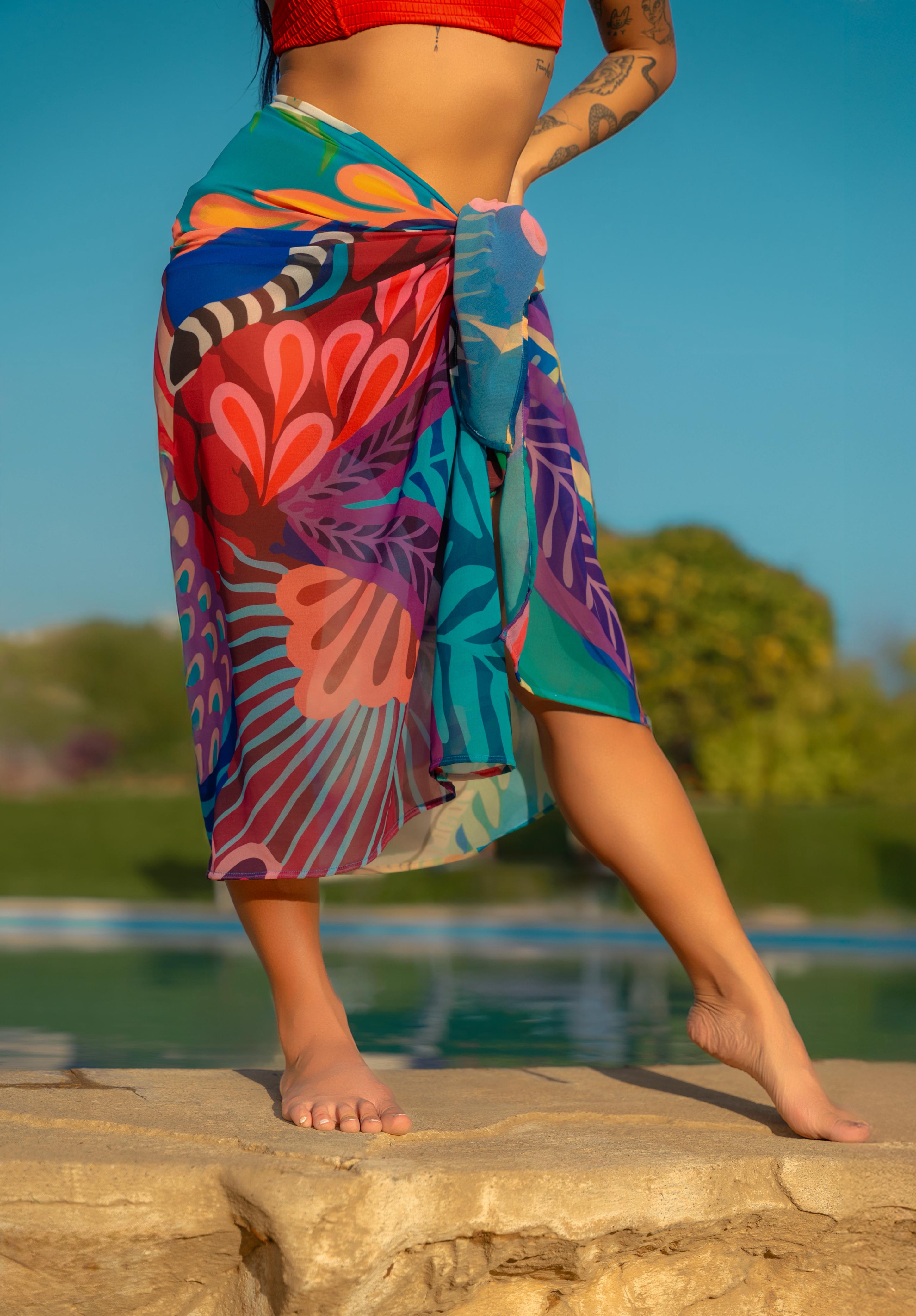 Coral Carnival Cover Up