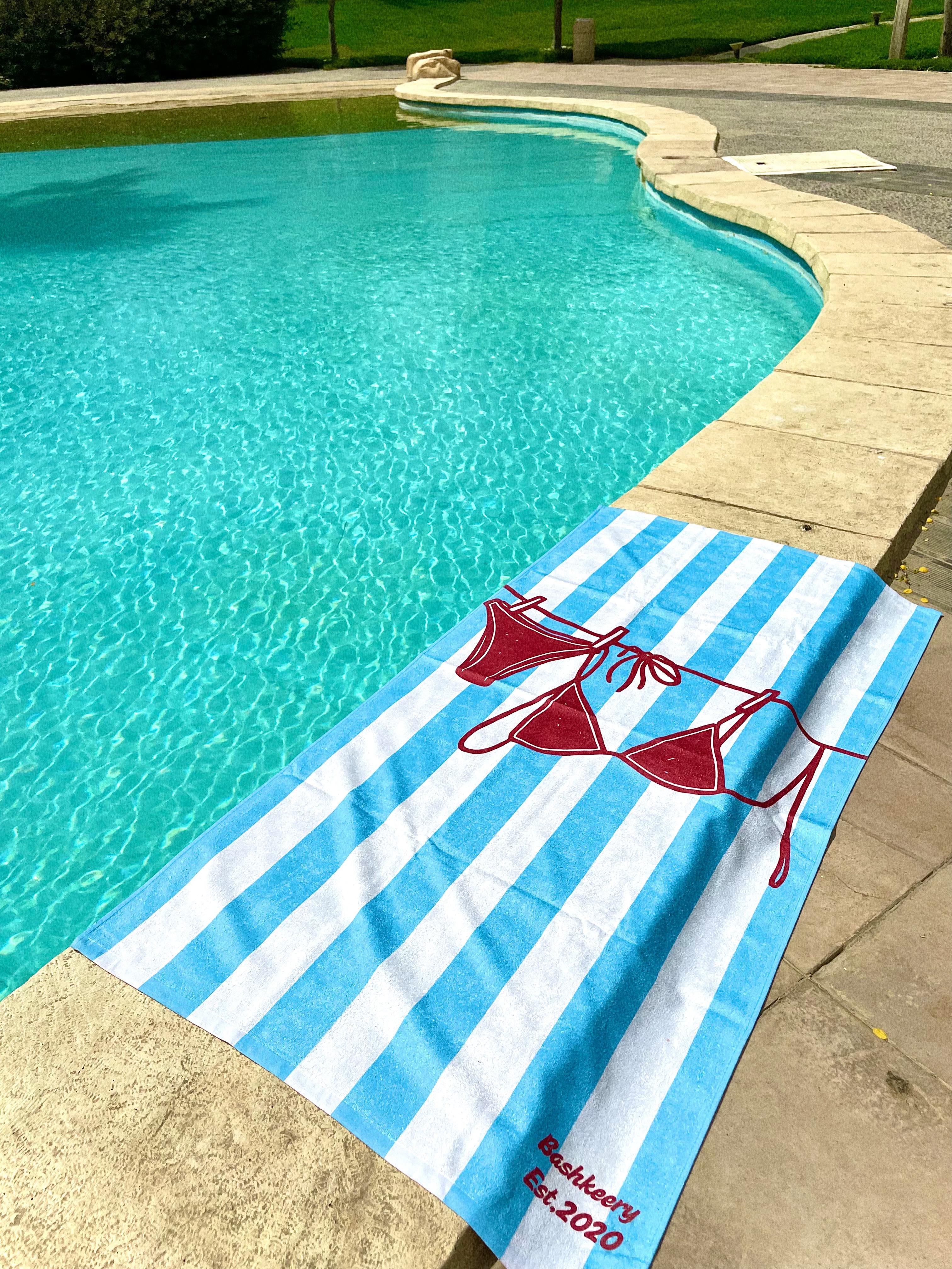 Red Bikini Beach Towel