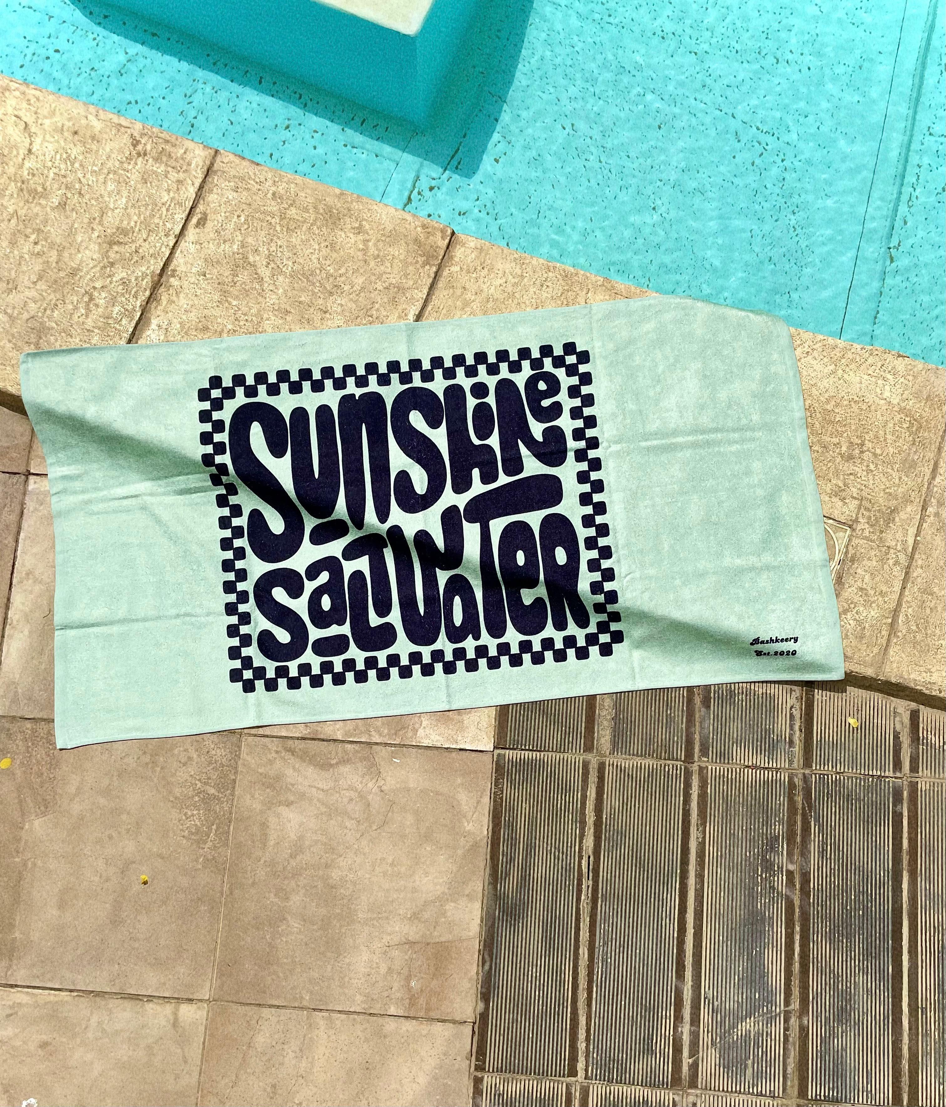 Sunshine Saltwater Beach Towel