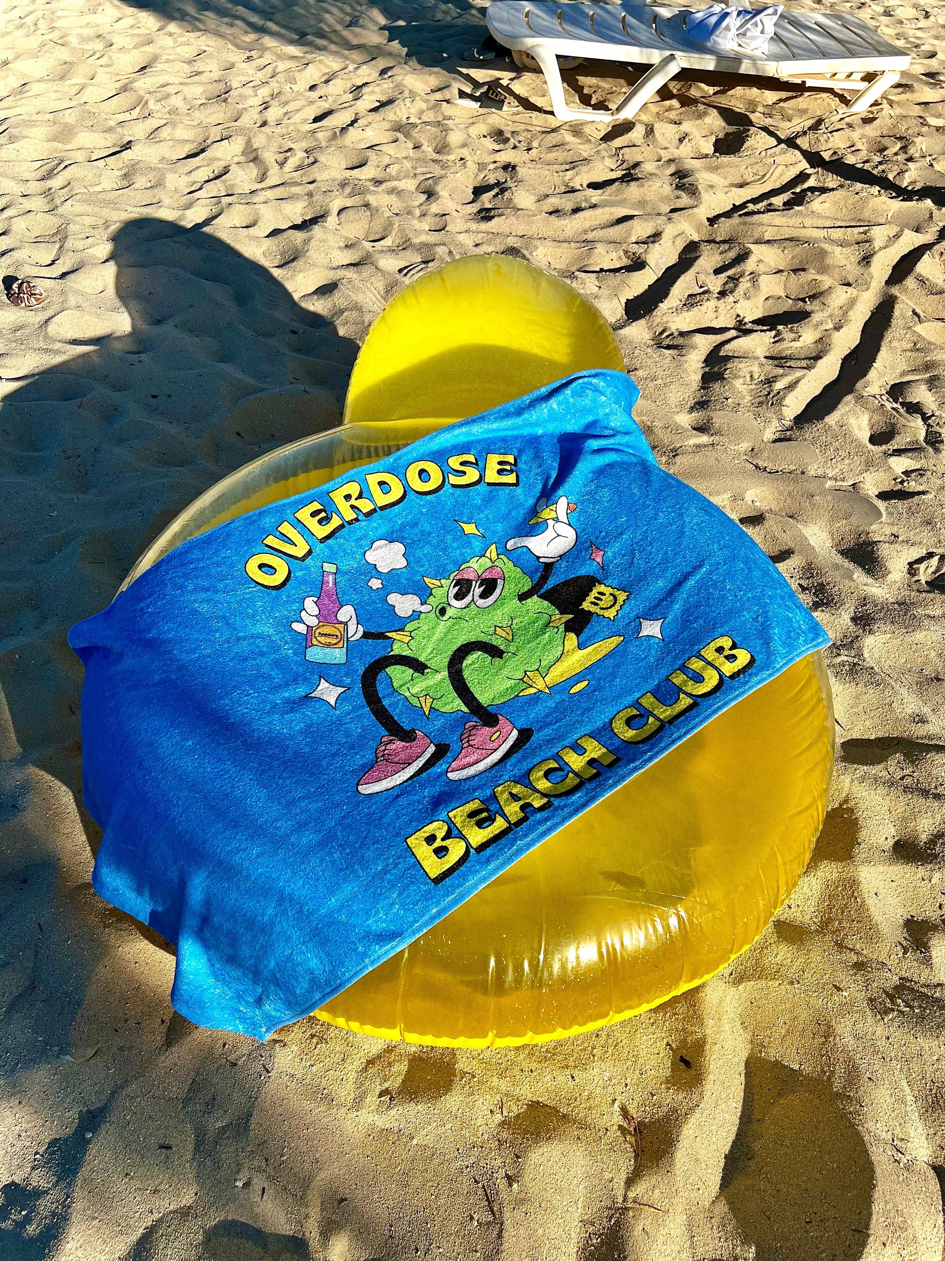Overdose Beach Club Beach Towel