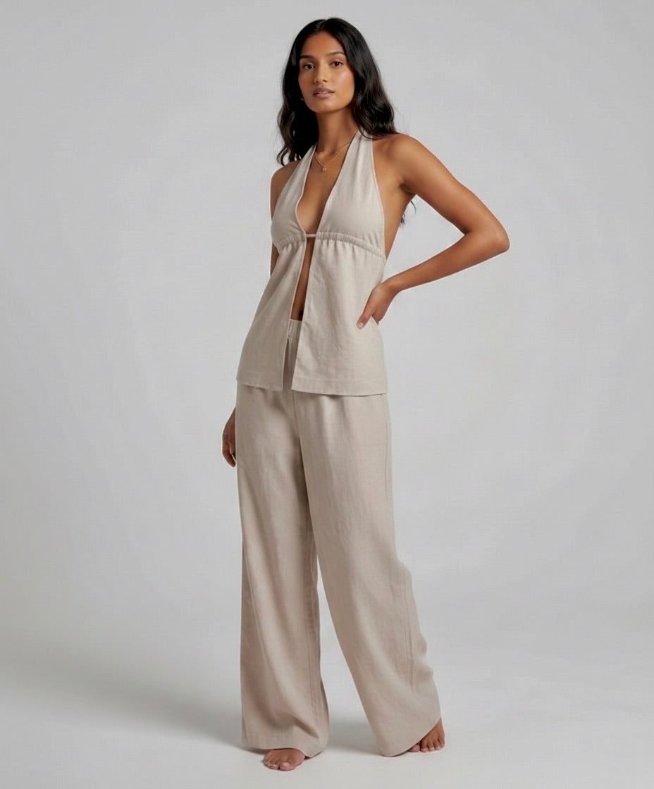 Linen Set - Beige