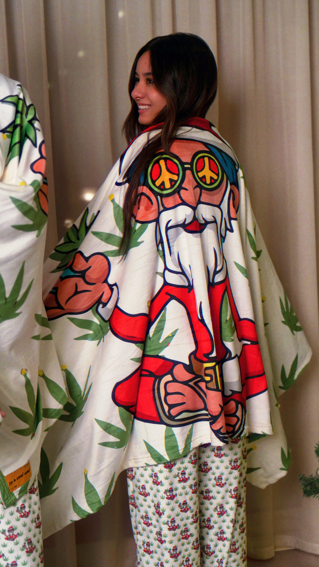 Smoking Santa Blanket