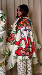 Smoking Santa Blanket