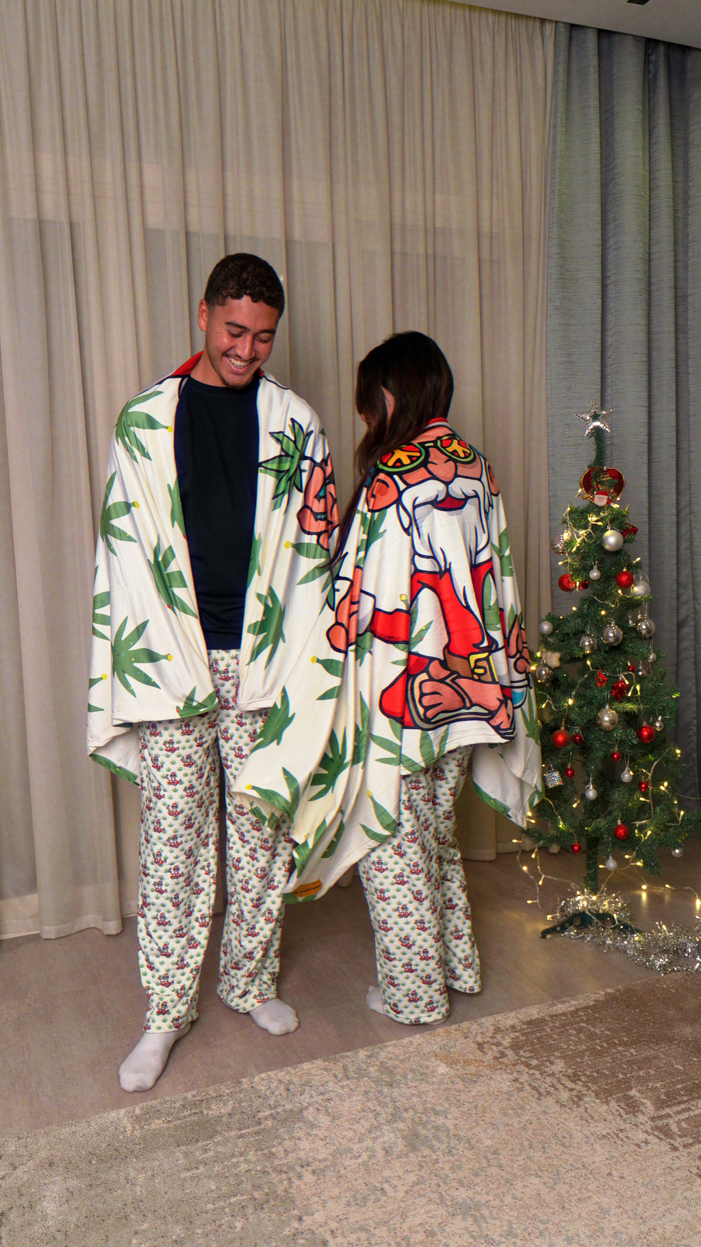 Smoking Santa PJ Set