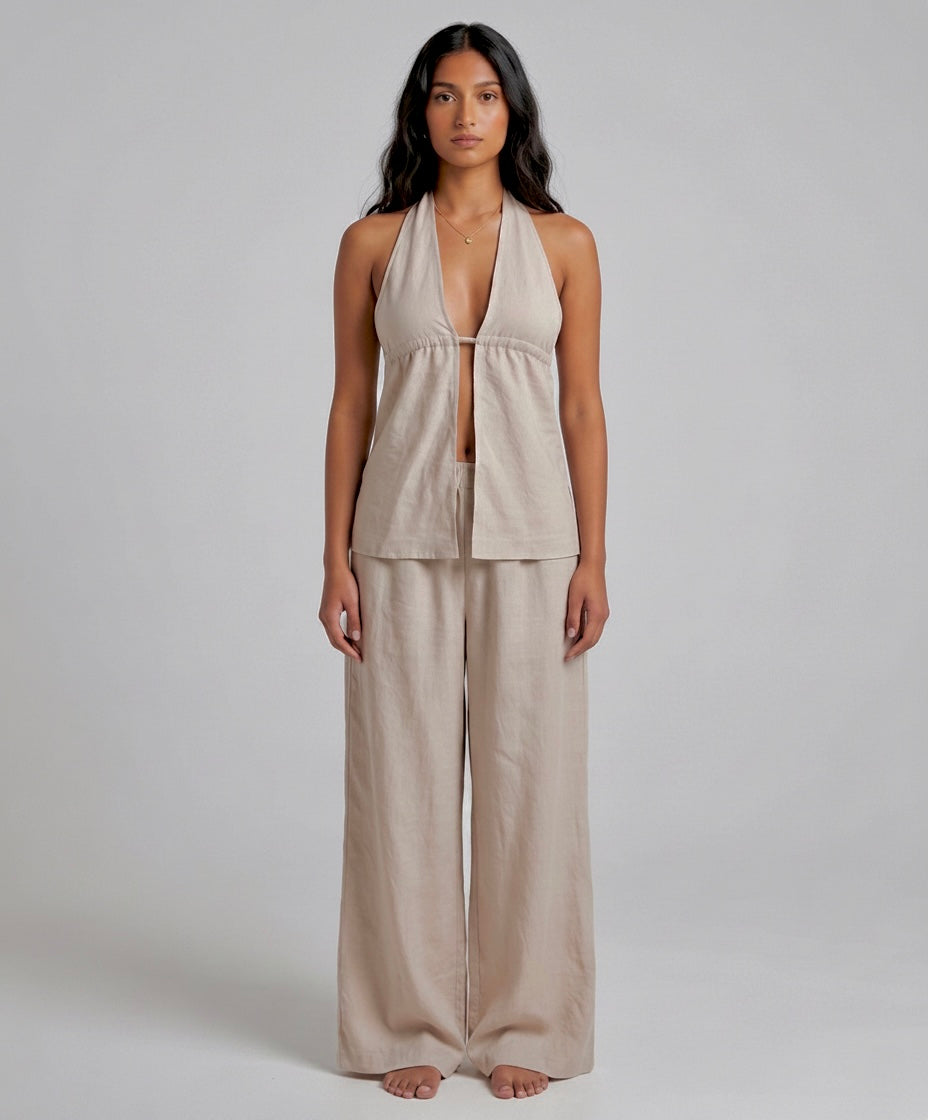 Linen Set - Beige