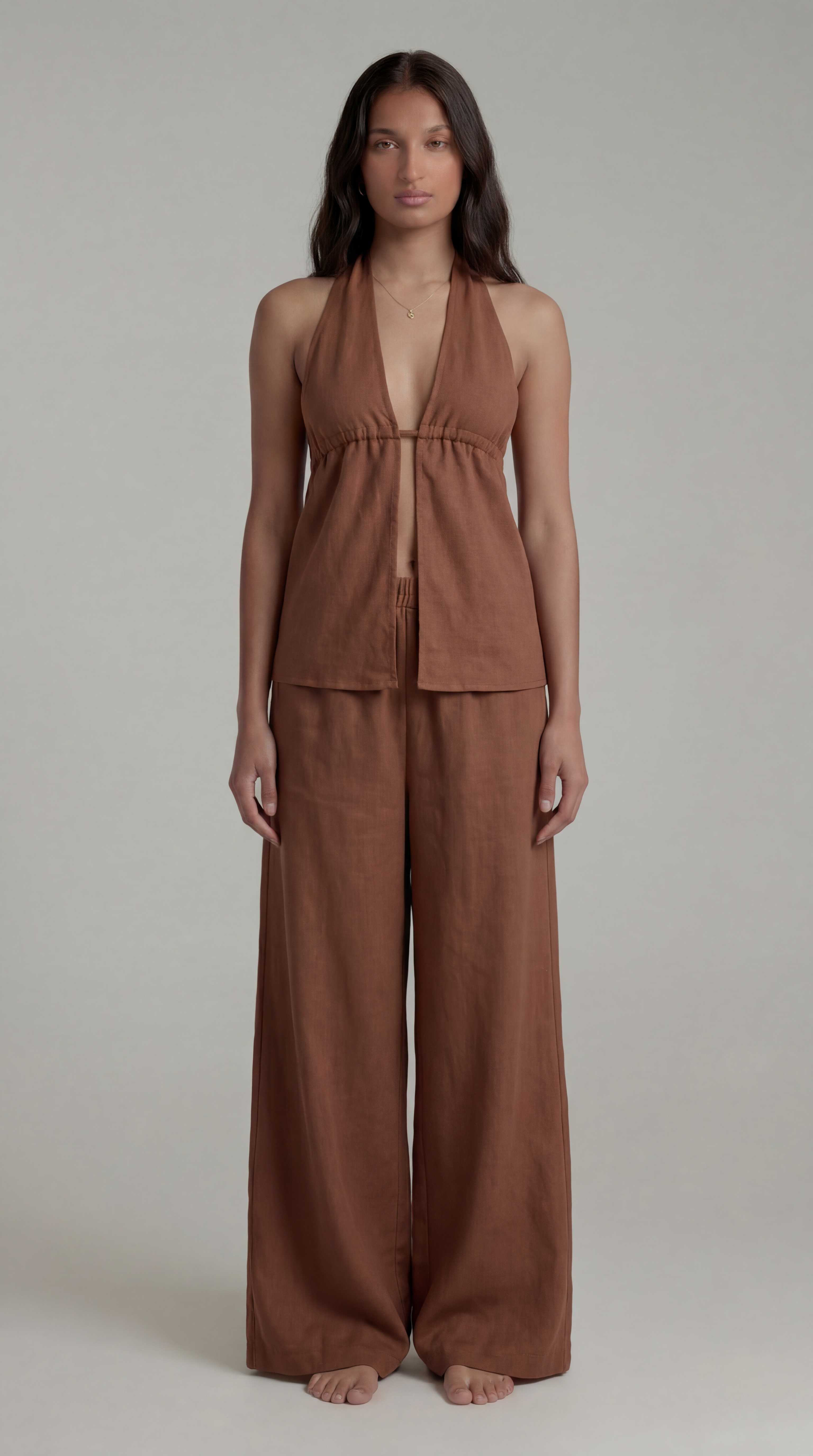 Linen Set - Brown